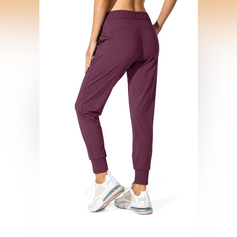 Santiny Deep Red Jogger Pants Size M - Picture 2 of 12